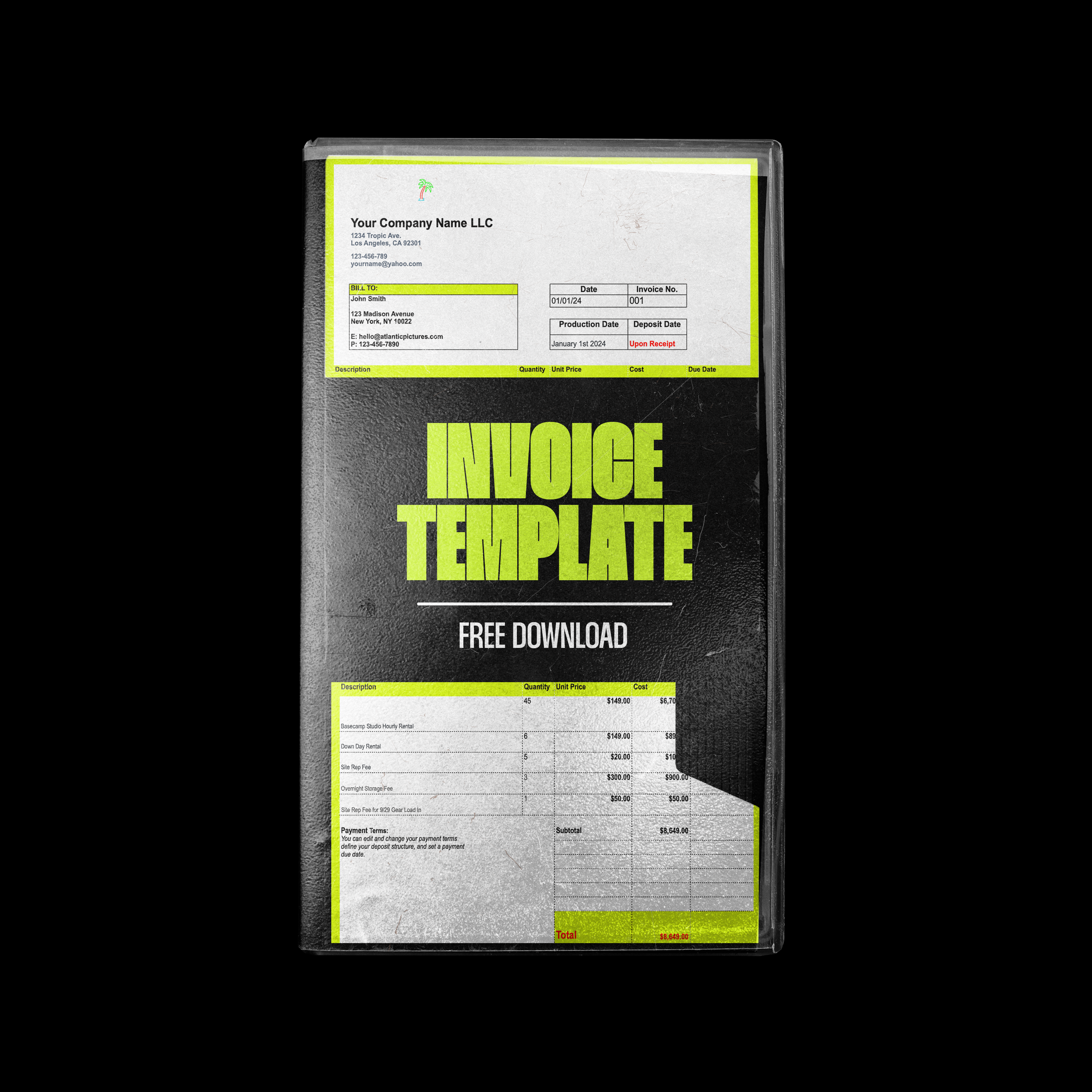 CLIENT INVOICE TEMPLATE  (FREE)